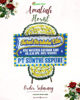 Papan Bunga Duka di Pasirpanjang